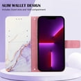 thumbnail image 4 of Case for Google Pixel 7,Google Pixel 7 Wallet Case Cute with Kickstand Magnetic and Card Holder Leather Flip Protective Case for Women Compatible with Google Pixel 7 Marble Purple, 4 of 10