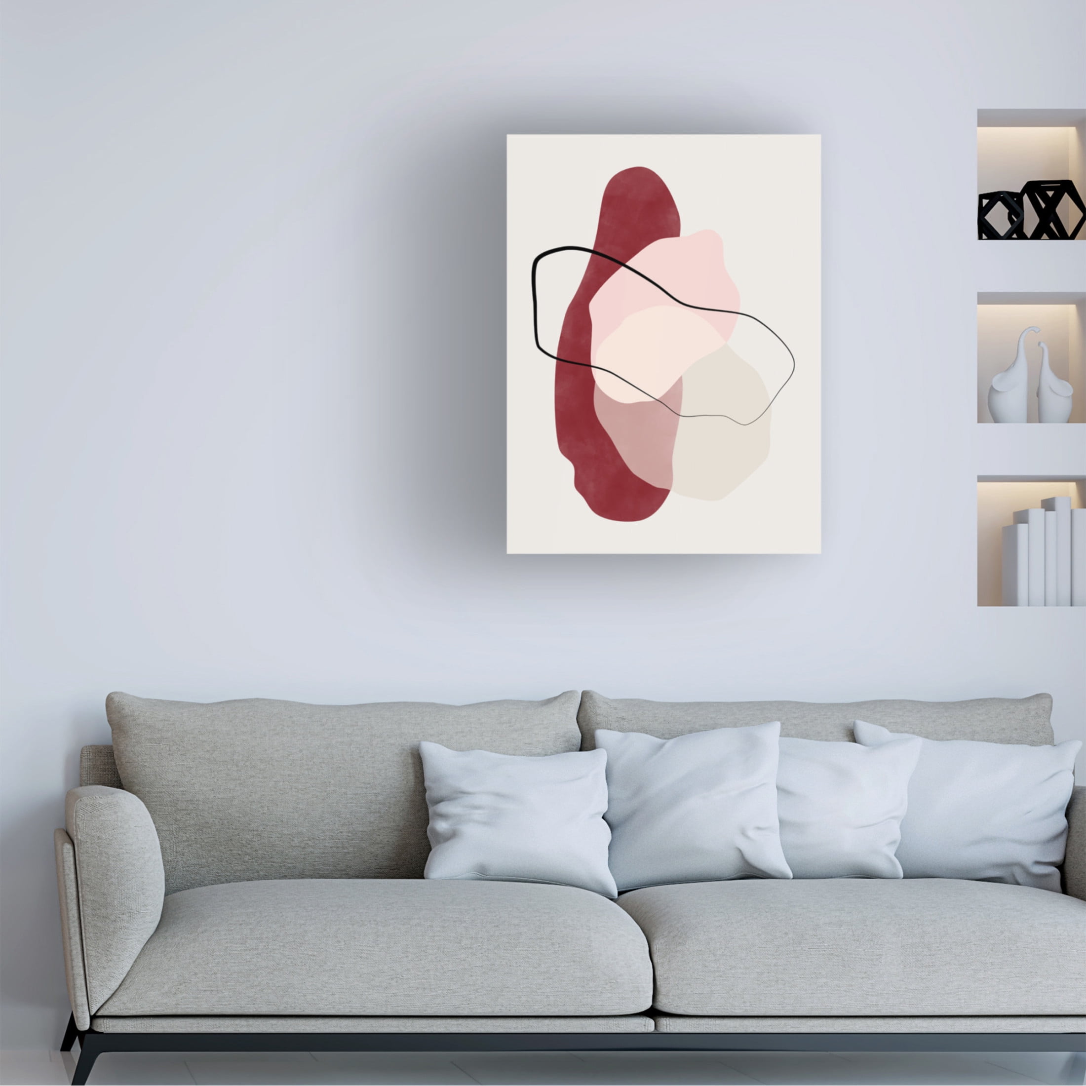 Trademark Fine Art Elena Ristova  red12 Canvas Wall Art