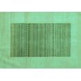 thumbnail image 1 of Ahgly Company Indoor Rectangle Abstract Turquoise Blue Modern Area Rugs, 7' x 10', 1 of 4