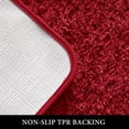 thumbnail image 4 of Alfombra de baño MIULEE Christmas de microfibra roja en forma de U, 51 x 61 cm, 4 of 6