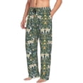 thumbnail image 6 of Sikiie Deer And Flowers Pajama Pants Men, PJ Bottoms, Sleep & Lounge Pants-X-Large, 6 of 6