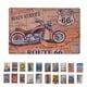thumbnail image 3 of Matsuzay Vintage Retro Hierro Decoración de Pared Coche Motocicleta Cartel Placa Placa Hogar Decoración del hogar dieciséis, 3 of 6
