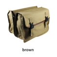 thumbnail image 4 of Electric Retro Rear Bag Canvas Wear-resistant Motorcycle Saddlebags Travel Luggage Motorcycle Saddlebags Portable Large Capacity Riding Side Bags Tools Pouch Brown, 4 of 8
