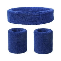 Sweatband Set 1 Headband And 2 Wristbands For Sports & More