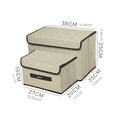thumbnail image 5 of 6 Unidades Cajas Organizadoras De Tela Plegables Con Tapas Lab.G Café, 5 of 5