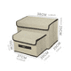 thumbnail image 5 of 6 Unidades Cajas Organizadoras De Tela Plegables Con Tapas Lab.G Café, 5 of 5