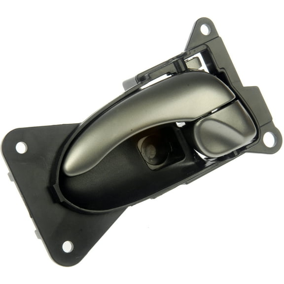 Dorman 81543 Interior Door Handle for Specific Nissan Models, Smooth Silver Lever; Black Housing