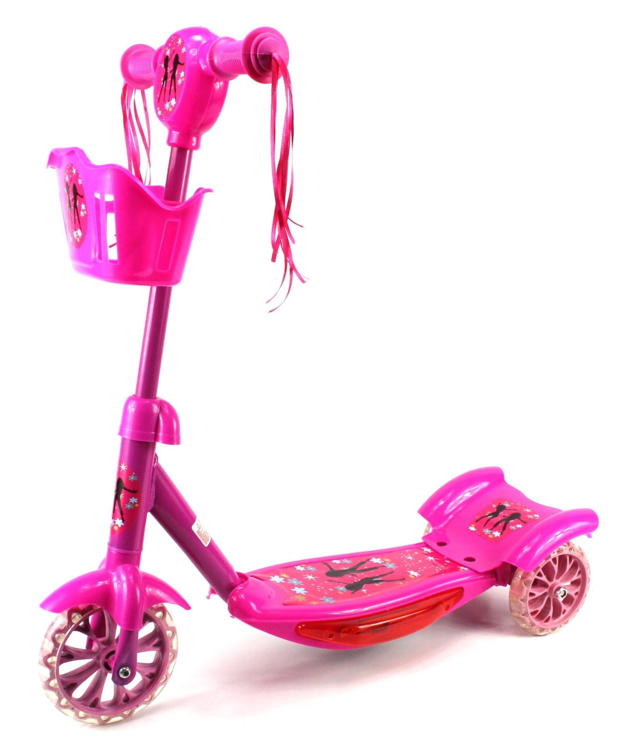 Fairy Princess Children's Three Wheeled Metal Frame Toy Kick Scooter