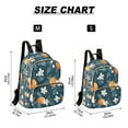 thumbnail image 2 of FORMRS Mini Backpack Purse for Women Travel Daypack Casual Shoulder Bag, Oranges Pattern, 2 of 7