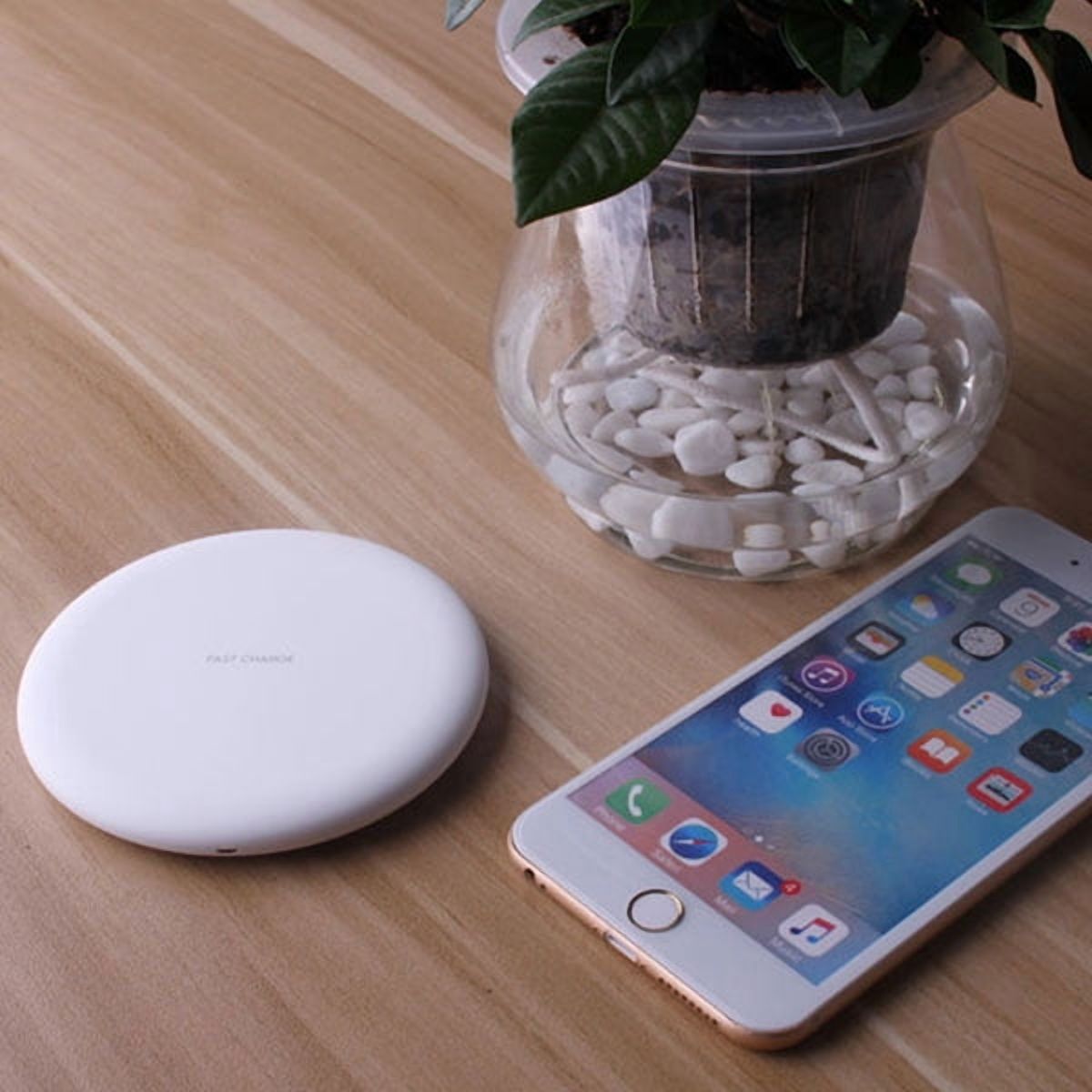 Wireless Charger Compatible With iPhone 11/12/13/14 Plus, Pro, Pro Max, Mini - Fast 7.5W and 10W Charging Pad Slim