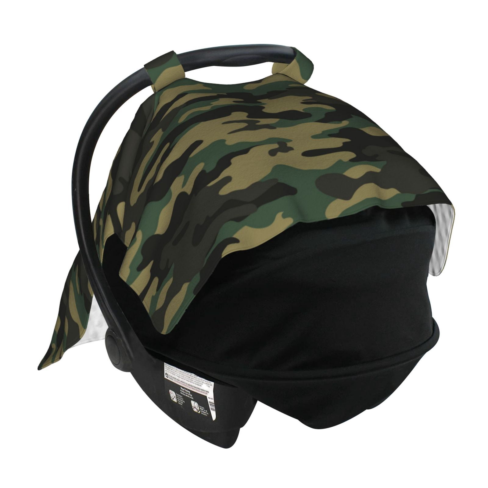 Car Seat Cover Baby - Green Camo Classic Breathable Infant Car Seat Cover for Baby Carseat, Lightweight Comfort Baby Essentials Must Haves Newborn Stuff for Girl Boy