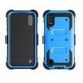 thumbnail image 3 of Njjex Phone Cases for Samsung Galaxy A11 US 4G 6.4" 2020, [2 Pack Temerped Glass Screen Protector] Combo Holster Belt Clip [Heavy Duty] [Kickstand] Full-Body Rugged Holster Case (Blue), 3 of 9