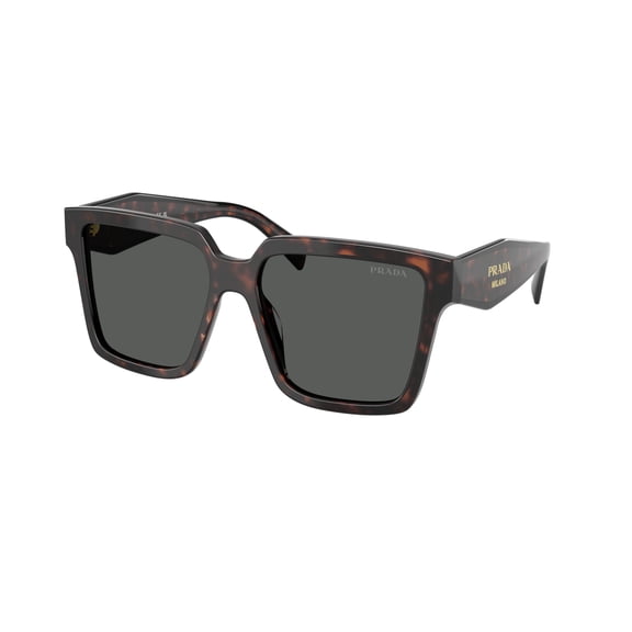Prada Women's 0Pr 24Zs Oversized Square Frame Tortoiseshell Sunglasses Brown