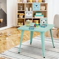 thumbnail image 3 of Costway 27'' Kids Steel Square Table Children Play Learn Activity Table Indoor Outdoor, 3 of 10