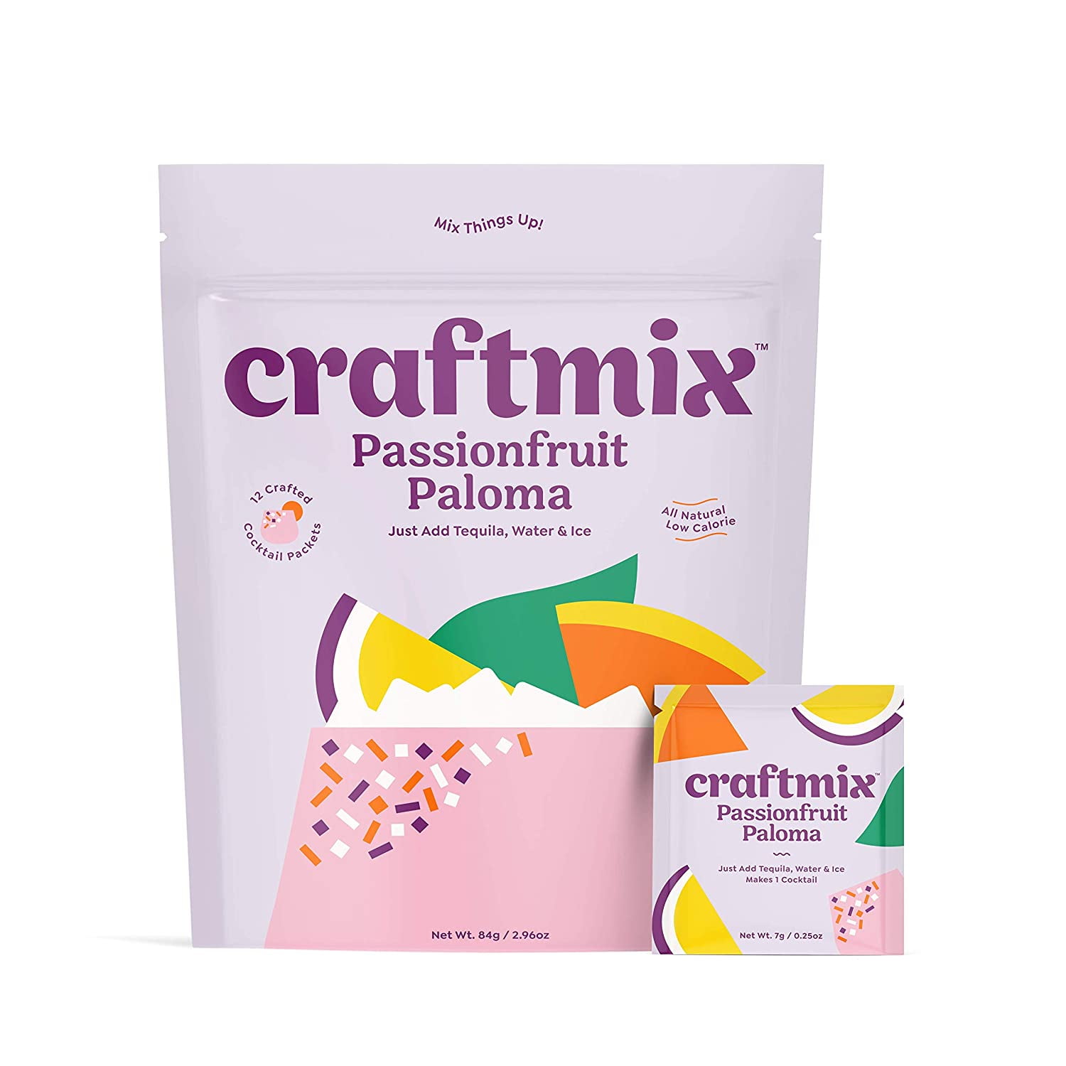 Craftmix Cocktail Mixers, Passionfruit Paloma, 12 Pack