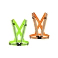 thumbnail image 1 of Gilet Réfléchissant Équipement de Course Lot de 2, Haute Visibilité Sécurité Réglable - Vert + Orange, 1 of 5