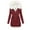 Wine, variant on Women's Designer Warm Winter Parka Quilted ed Long Coat Jacket- Fleece Lined Body Zip Pockets Womens Long Fur Trimmed ed Padded Puffer Parka Ladies Winter Jacket Coat