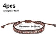 thumbnail image 2 of Pulseras de 4 piezas, pulsera tejida, pulsera para hombres, pulsera para mujeres, pulsera para adolescentes, regalo, Estilo: Estilo 2;, 2 of 5