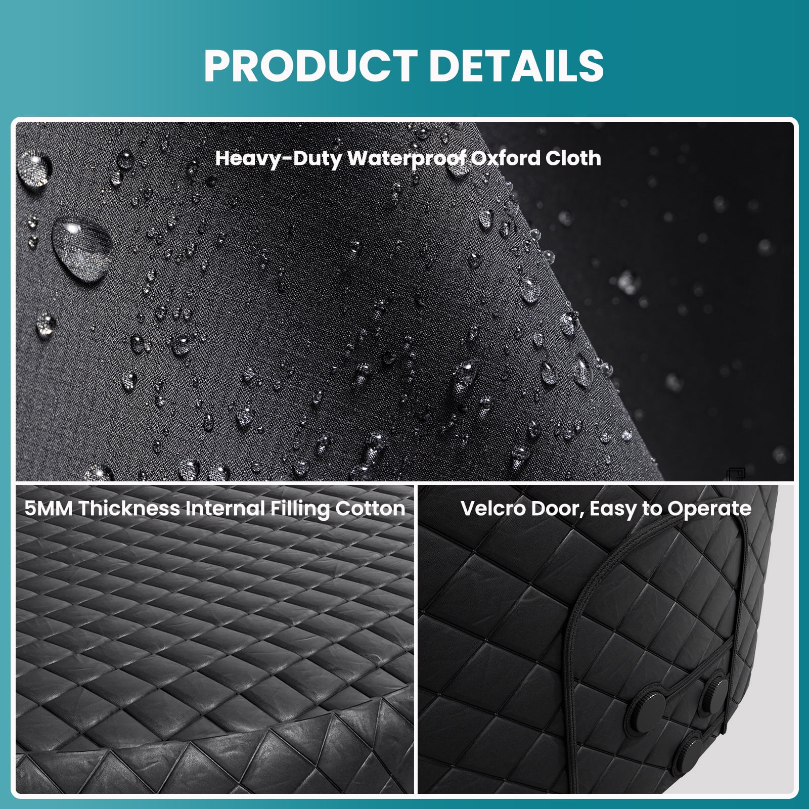 Outdoor Inflatable Hot Tub for 2-4 Person Round Thickened Insulation Cover(NOT Include Tub), Energy Efficient Hot Tub Insulated Thermal Cover Full Coverage for Keeping Warm Extra Insulation Dustproof