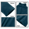thumbnail image 7 of Men's Quarter Zip Polar Fleece Pullover Sweatshirt, Teal 3XL, 1 Count, 1 Pack, 7 of 7