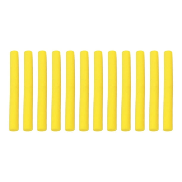 Cebo de espuma para pesca, palitos de espuma, señuelos de pesca, 12 piezas, aparejos en zigzag, palitos de espuma emergentes Amarillo