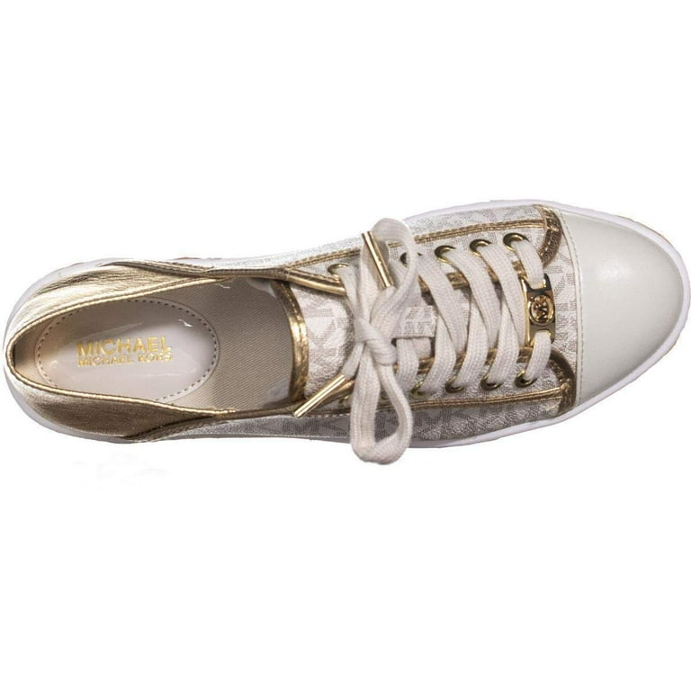 Michael Michael Kors Kristy Slide Heel Cap Espadrille Sneakers Vanilla Gold Walmart