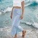 thumbnail image 3 of Faldas de Cintura Elástica para las Mujeres Vestidos de Playa de Moda de Verano con Bolsillos, Faldas Casuales para las Mujeres de Verano, 3 of 7