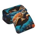 thumbnail image 4 of Easygdp Colorful Flower Sea Turtle para Estuche de Lápices con Tapa Flip, Suministros de Oficina y Universidad para Adolescentes y Adultos, 4 of 7