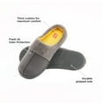thumbnail image 3 of Hanes Boys Slipper Clog With Memory Foam Indoor/Outdoor Sole (Size Medium, Grey/Yellow), 3 of 9