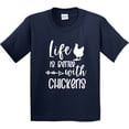 thumbnail image 3 of Inktastic Life is Better with Chickens Youth T-Shirt, 3 of 5