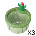 thumbnail image 1 of Colador de fregadero de cocina Soledad 3x Cactus Tapón antiolor Escurridor Color Verde, 1 of 10