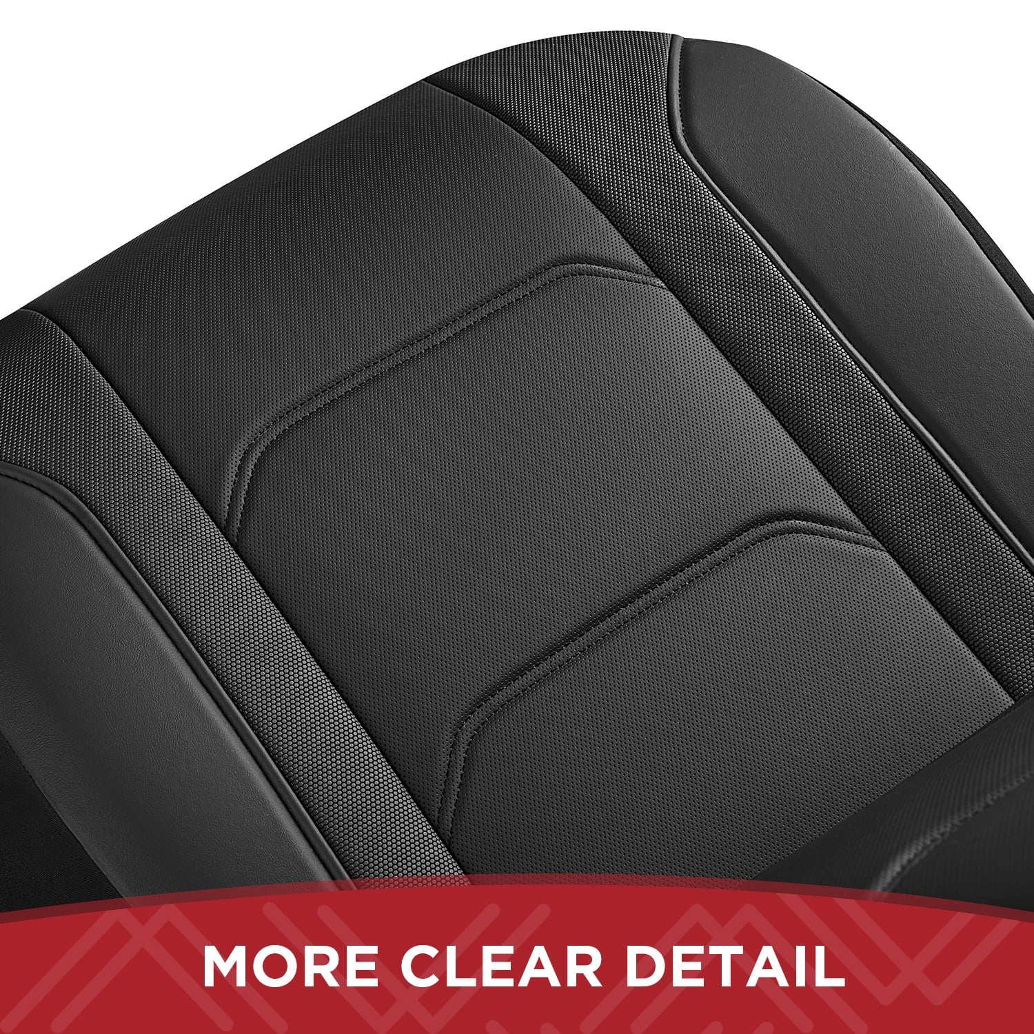 Rubbermaid Leather Car Seat Cover,Front Seat Cover Universal FIT,Waterproof ,Easy to Install for Most Vehicles (Black)