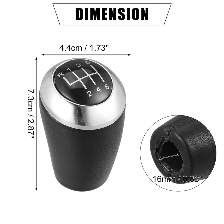 Faux Leather Gear Stick Shift Knob Manual 6 Speed Gear Shift