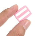thumbnail image 4 of Unique Bargains 1 Inch Tri-Glide Slide Buckles Webbing Strap Fastener, Pink, 50 Pack, 4 of 5