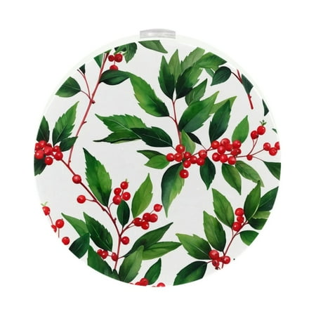 

Night Lights Plug Into Wall [2 Pack] Night Light for Kids LED Nightlight with Dusk to Dawn Sensor for Bathroom Decor Children Room Watercolour Art Floral Flower Spring Green