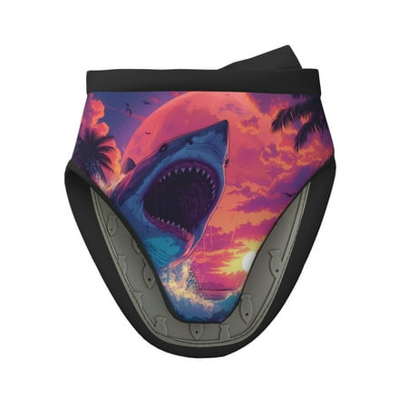 

Pofeuu Hawaiian Island Beach Shark Print Thickened Mini Silicone Oven Mitts Heat Resistant Rubber Oven Mitt Gloves Finger Pinch Grips Pot Holder Silicone Potholder