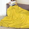 thumbnail image 6 of Vsdgher Yellow Glitter Ultra-Soft Micro flannel Blanket Throw Blankets for Couch Sofa, Bed (4 sizes)-50"x40", 6 of 7