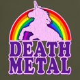 thumbnail image 3 of CafePress - Funny Death Metal Rainbow Unicorn (Vintage Distres - Men's Classic Graphic Cotton T-Shirt, 3 of 4