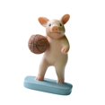 thumbnail image 2 of Estatua de cerdo en miniatura para jardín, estatuilla de cerdo en miniatura, decoración del hogar, decoración de jardinería, estatuilla de Animal para baloncesto, 2 of 8