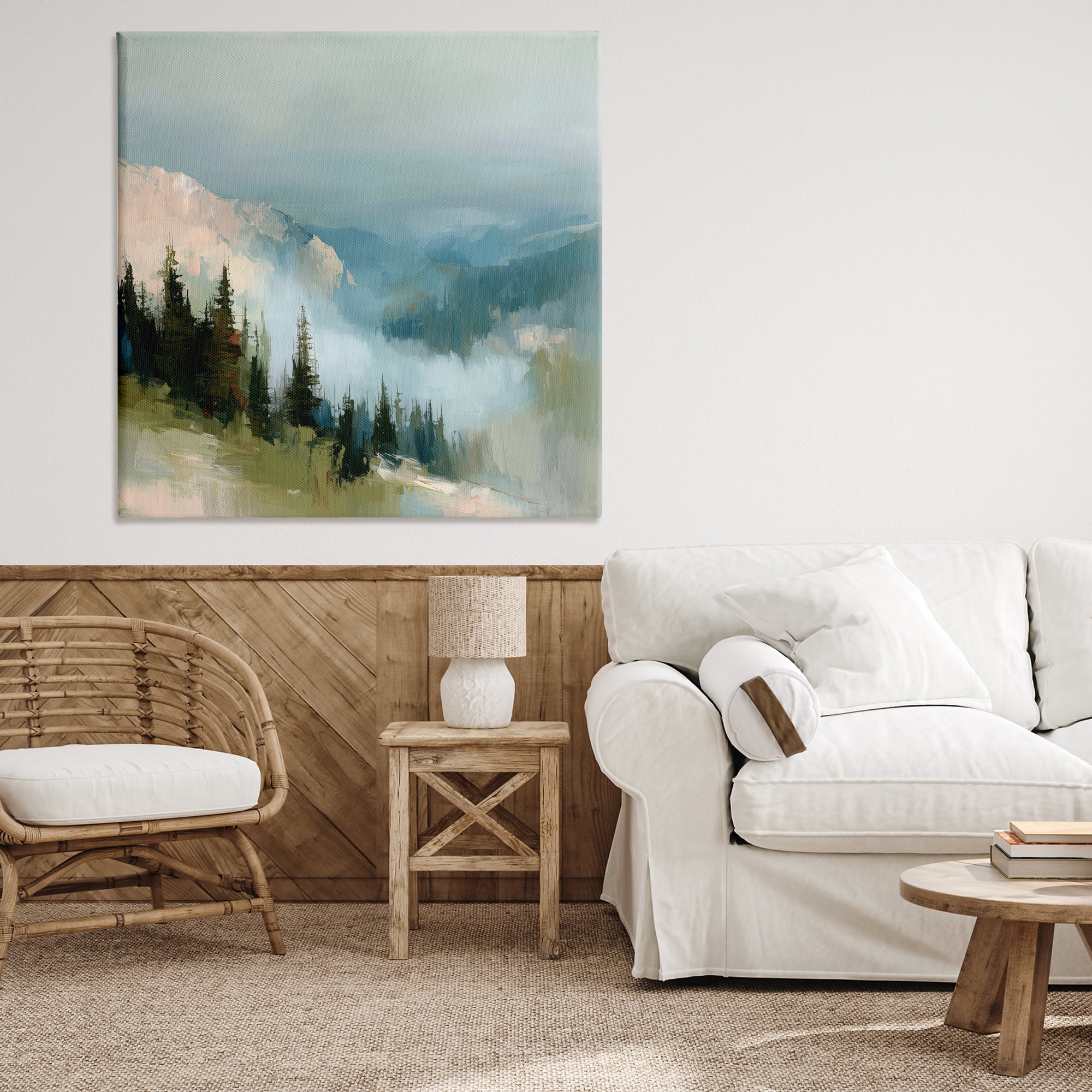 Stupell Industries Mountain Forest Impression Canvas Wall Art, design by Kim Curinga