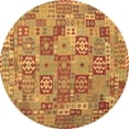 thumbnail image 1 of Ahgly Company Indoor Round Southwestern Brown Country Area Rugs, 3' Round, 1 of 4