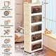 thumbnail image 4 of Gabinete de Almacenamiento Plegable Estilo francés, Cierre magnético, Organizador Cuadrado de plástico con múltiples estantes para Juguetes, bocadillos, Cocina - No Requiere ensamblaje, 4 of 9