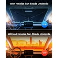 Windshield Sun Shade Umbrella for Car [Newest Vinyl Coating] Protect
