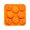 Orange, variant on Halloween Silicone Chocolate Mold 8 Cavity Eyeball Skull Pumpkin Shape Mold for Candy Chocolate Fondant Jelly Soap
