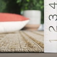 thumbnail image 6 of SAFAVIEH Wicker Juan Geometric Indoor/Outdoor Area Rug, Gray/Brown, 6'7" x 6'7" Round, 6 of 13