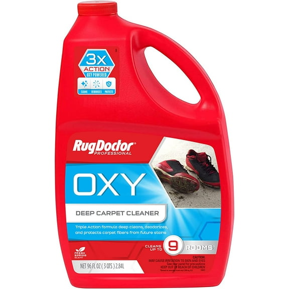 LiTian Triple-Action Oxy Carpet Cleaner Deep Cleans, Deodorizes, and Refreshes Carpet & Upholstery, 96 oz, Daybreak Scent, Professional-Grade, RED