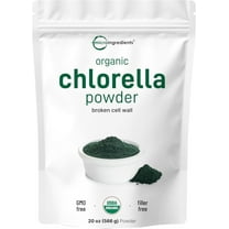 Micro Ingredients Organic Chlorella Powder, 20 Ounces | Broken Cell Wall Green Superfood Powder