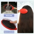 thumbnail image 3 of Unique Bargains 1 Pcs Hair Brush Detangling Brush for Women and Men Hair Brush for Straight Curly Plastic Red, 3 of 7