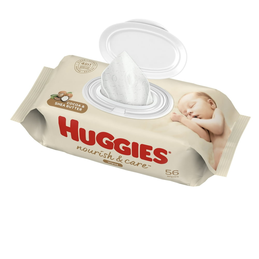 Huggies Nourish & Care Cocoa & Shea Butter Wipes, 56 count Walmart