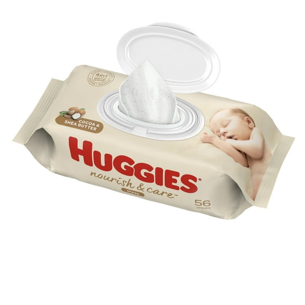 Huggies Nourish & Care Cocoa & Shea Butter Wipes, 56 count Walmart
